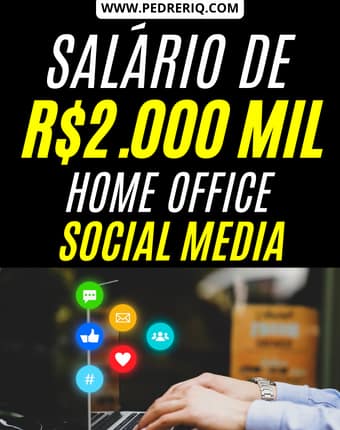 HOME OFFICE SOCIAL MEDIA - TRABALHAR EM HOME OFFICE: INTELIG&Ecirc;NCIA COMERCIAL CONTRATA PARA TRABALHAR DE CASA NO SETOR DE SOCIAL MEDIA - COM SAL&Aacute;RIO DE R$ 2.000,00 MIL