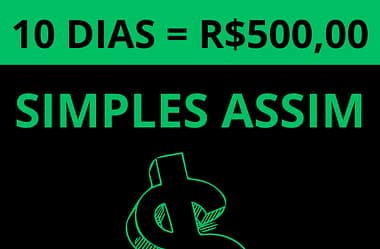 R$50,00 POR DIA – MANEIRA MAIS FÁCIL DE GANHAR DINHEIRO RÁPIDO